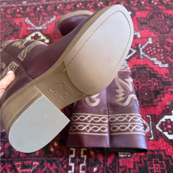 Dingo Avalon Merlot Leather Boots NEW - Picture 2 of 4